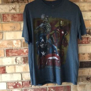 Dark Blue Avengers Age Of Ultron Shirt.